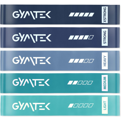 Набір резинок для фітнесу Gymtek 0,5-30кг синій