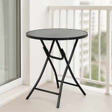 Стіл садовий Costway Mix складаний круглий