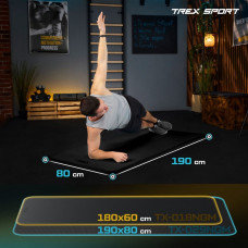 Коврик для йоги Trex Sport TX-029NGM NBR 2см 190х80 чорний