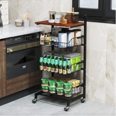 Стелаж Costway Vroda мобільний в стилі Loft