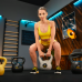 Гиря вінілова 12кг Trex Sport TX-012CKB сірий