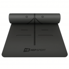 Йога-мат Hop-Sport PU 0,5см 183 x 68см HS-P005GM чорний