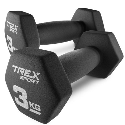 Гантелі для фітнесу неопренові TREX Sport TX-030VD 2x3кг