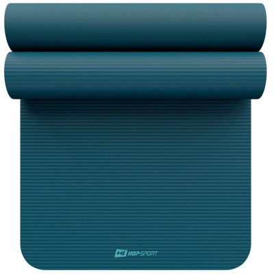 Коврик для йоги Hop-Sport HS-NB016GM NBR 1,5см темний морський