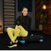 Степ платформа Trex Sport TX-030AS 3 рівнева чорно-блакитна