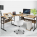 Комп'ютерний стіл Costway Fulton з регульованою панеллю в стилі Loft