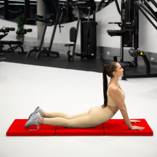 Мат гімнастичний твердий Gymtek 5см червоний