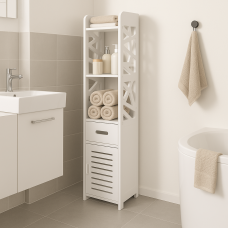 Пенал-шафа Leobert Cubic для ванни 120см підлогова