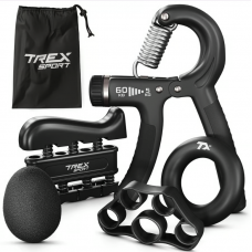 Набір регульованих еспандерів 5-60кг Trex Sport TX-005HSA чорний