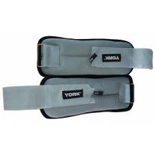 Обважнювачі York Fitness Soft для рук і ніг 2х1кг сірий Обважнювачі York Fitness Soft для рук і ніг 2х1кг сірий