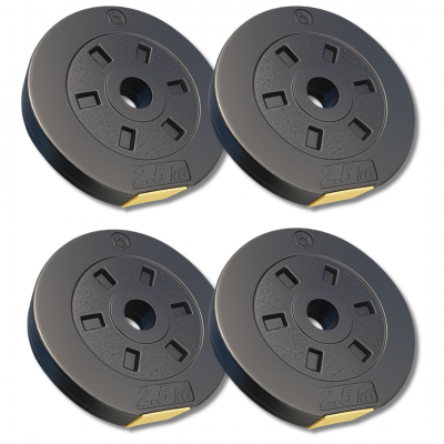 Сет композитних дисків Besport PowerPro 10 (4х2,5кг) для гантелей та штанг