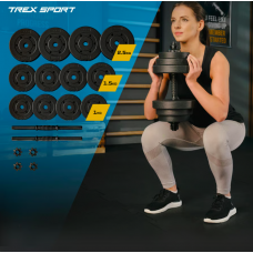 Гантелі композитні TREX Sport TX-010SK 2х10кг