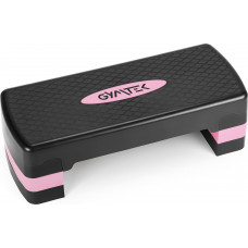 Степ-платформа Gymtek 3-х рівнева чорно-рожева