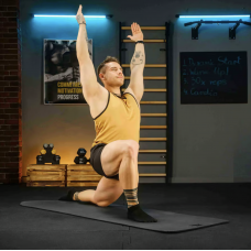 Коврик для йоги Trex Sport TX-018NGM NBR 1см 180х60 чорний