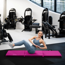 Мат гімнастичний твердий Gymtek 5см рожевий