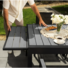 Стіл Di Volio Comlo розсувний сірий