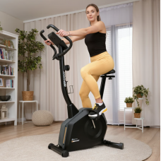 Велотренажер Hop-Sport HS-4000H Grant чорно-золотистий