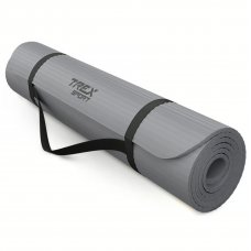 Коврик для йоги Trex Sport TX-019NGM NBR 1см 190х80 сірий