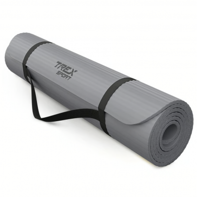 Коврик для йоги Trex Sport TX-019NGM NBR 1см 190х80 сірий