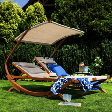 Садовий шезлонг Di Volio Pionza двомісний бежевий