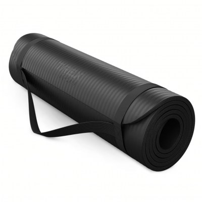 Коврик для йоги Trex Sport TX-018NGM NBR 1см 180х60 чорний