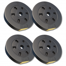 Сет композитних дисків Besport PowerPro 20 (4х5кг) для гантелей та штанг