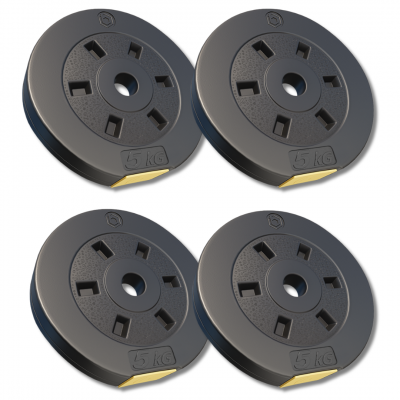 Сет композитних дисків Besport PowerPro 20 (4х5кг) для гантелей та штанг