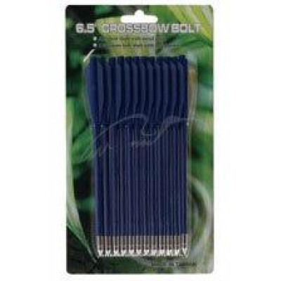 Стріли для пістолетного арбалета Man Kung MK-PL-BL, пластик, 12 шт / уп, колір синій