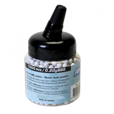 Страйкбольні кульки ASG Standard 0.20 гр. 1000 шт white (6 мм)