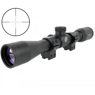 Приціл Hawke Fast Mount 4x32 сітка Mil Dot з кільцями на ластівчин хвіст