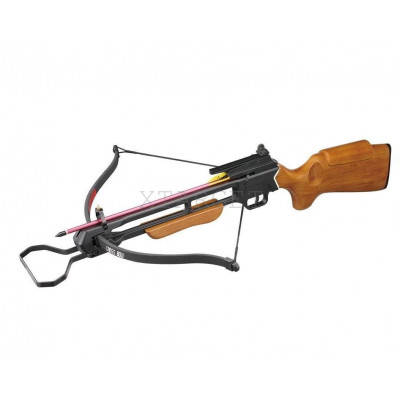 Арбалет Man Kung MK-150A1, Рекурсивний, гвинтівкового типу, дерев'яний приклад колір коричневий