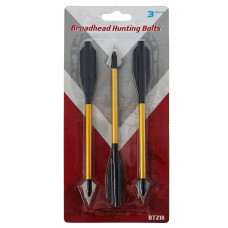 Стріли для арбалета пістолетного типу Man Kung BT218, 3 шт/уп колір золотистий