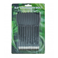 Стріла для арбалета пістолетного типу Man Kung MK-PL-BK, пластик, 12 шт/уп, колір чорний