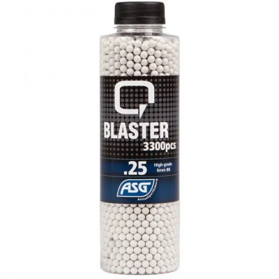 Страйкбольні кульки ASG Q Blaster 0.25g, 3300 шт white