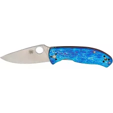 Ніж Spyderco Tenacious D2 Titanium Blue