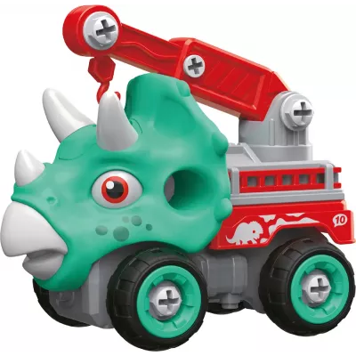 Машинка-конструктор OTAMANKO Трицератопс кран Блакитний/червоний