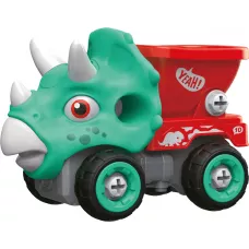 Машинка-конструктор OTAMANKO Трицератопс самоскид Блакитний/червоний