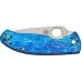 Ніж Spyderco Tenacious D2 Titanium Blue