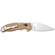 Ніж Spyderco Manix 2 CPM Cru-Wear Micarta Brown