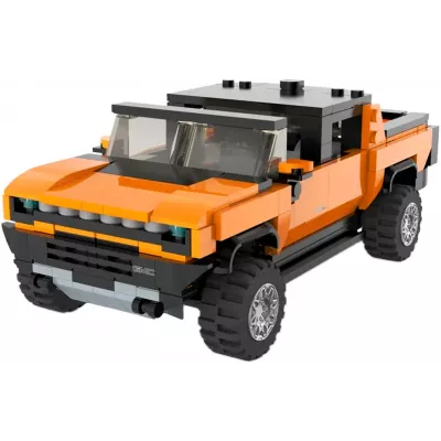 Машинка-конструктор Rastar Bricks Hummer EV 1:30 Помаранчевий