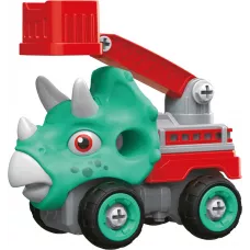 Машинка-конструктор OTAMANKO Трицератопс пожежна драбина Блакитний/червоний