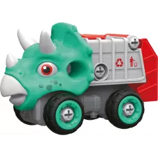 Машинка-конструктор OTAMANKO Трицератопс смітєвоз Блакитний/червоний
