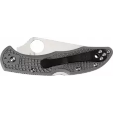 Ніж Spyderco Delica4 Flat Ground Grey