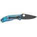 Ніж Spyderco Tenacious Black Blade D2 Titanium Blue
