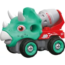 Машинка-конструктор OTAMANKO Трицератопс бетонозмішувач Блакитний/червоний