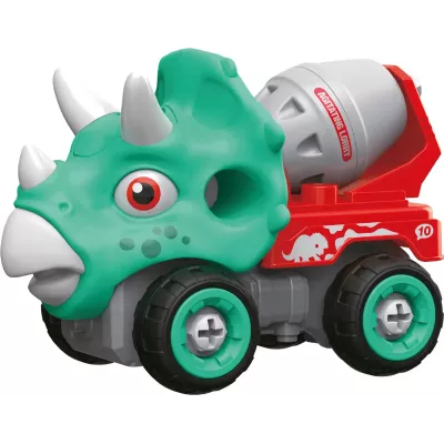 Машинка-конструктор OTAMANKO Трицератопс бетонозмішувач Блакитний/червоний