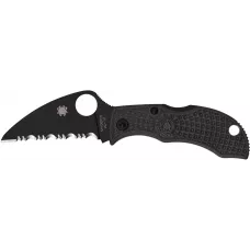 Ніж Spyderco Manbug Wharncliffe Serrated Black