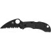 Ніж Spyderco Manbug Wharncliffe Serrated Black