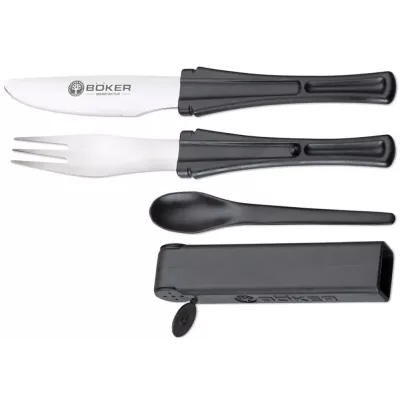 Набір Boker Snac Pac (ніж,виделка,ложка)