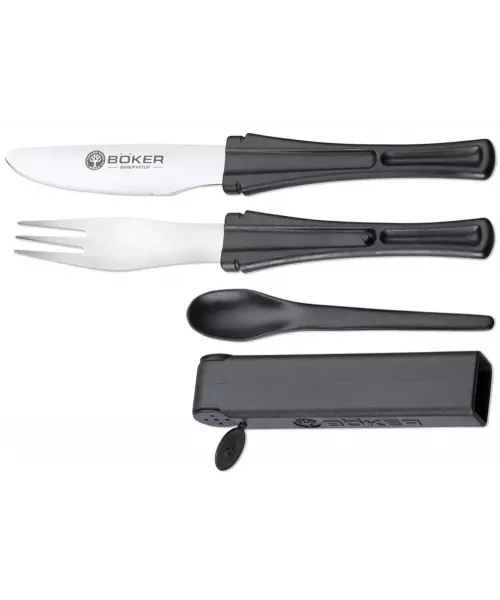 Набір Boker Snac Pac (ніж,виделка,ложка)